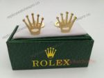 Top Grade Copy Rolex Yellow Gold Cuff Links For Sale